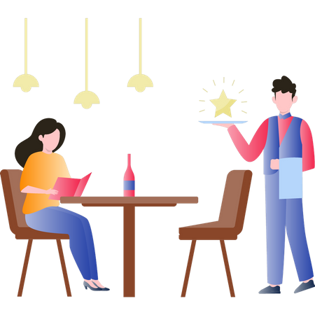 MasterChef serving food  Illustration