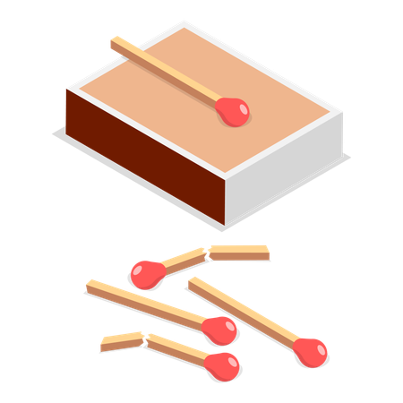 Matchstick Box  Illustration