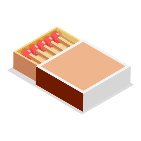 Matchstick Box  Illustration