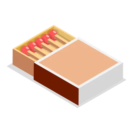 Matchstick Box  Illustration