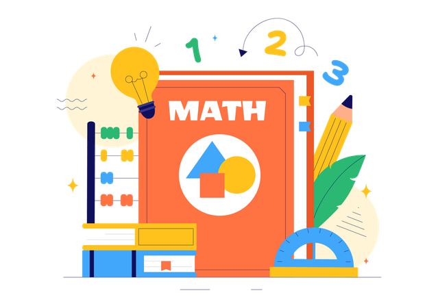 Aprendizagem de Matemática  Ilustração