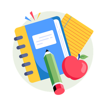 Material de escritório  Ilustração