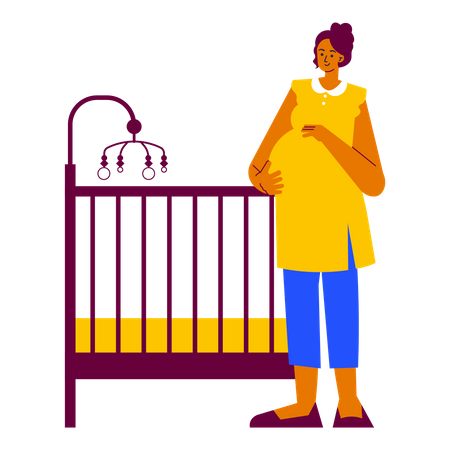 Maternity leave  イラスト