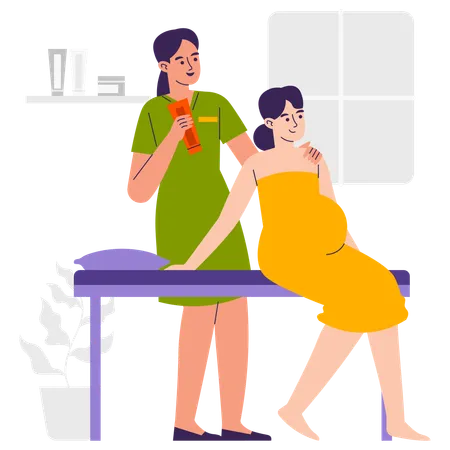 Maternity Spa  Illustration