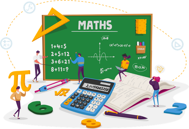 Math and Science Classes  일러스트레이션