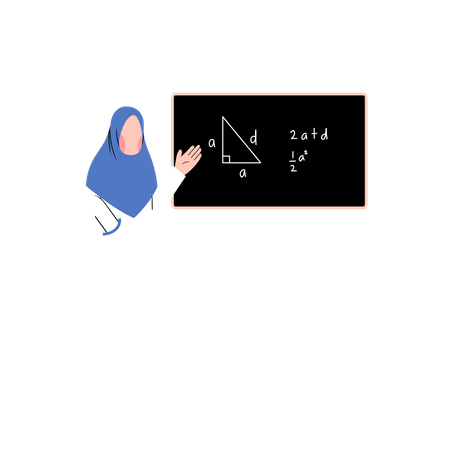 Math Teacher  Illustration