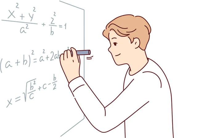 Mathematiklehrer  Illustration