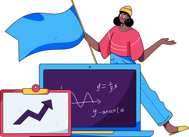 Mathematik-Vorlesung  Illustration