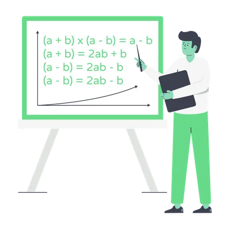 Mathematik-Vorlesung  Illustration