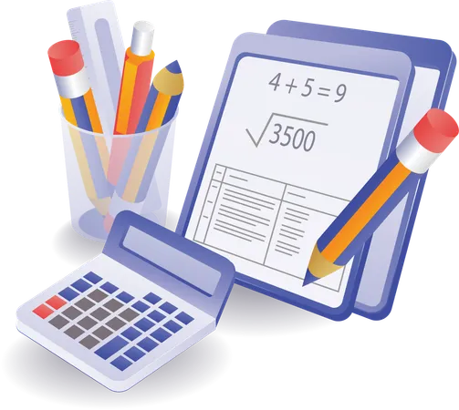 Mathematical Calculations  Illustration