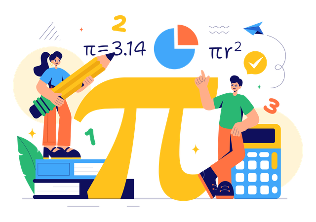 数学の学習  イラスト