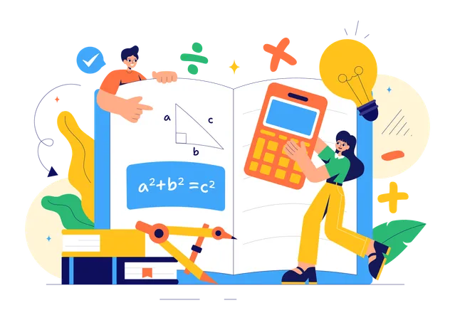 Mathematics Learning  Illustration