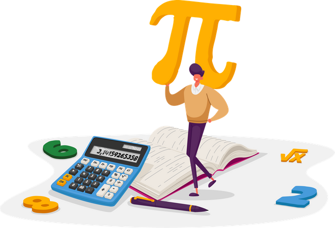 Mathematics Science and Algebra  Illustration