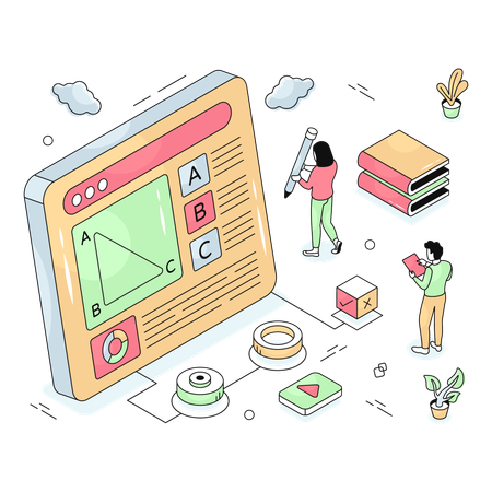 Mathe lernen  Illustration