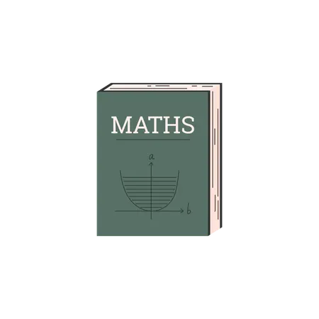 Mathematiker-Lehrbuch  Illustration