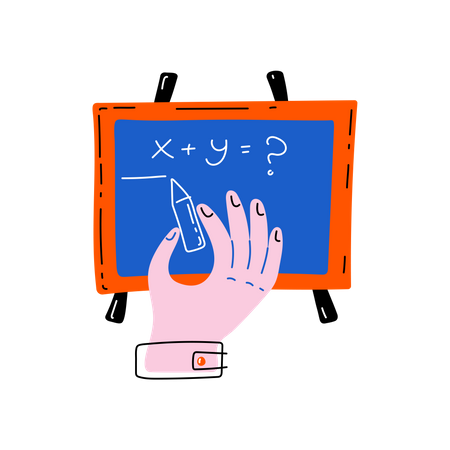 Maths class  Illustration