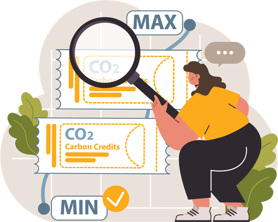 Maximum carbon credit is given to industrial factories  Illustration