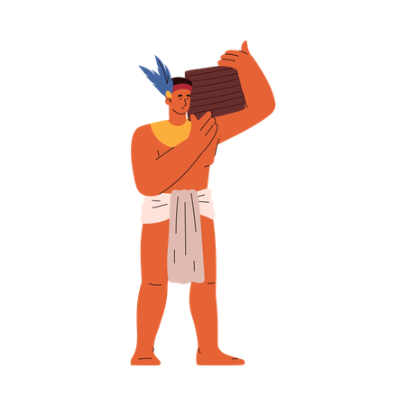 Maya worker  Illustration