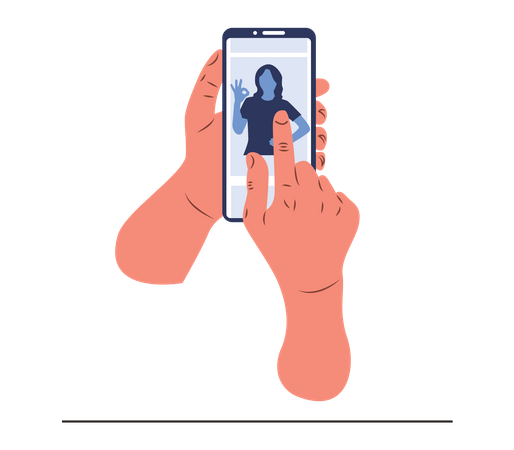 Me gusta la publicación en las redes sociales.  Ilustración