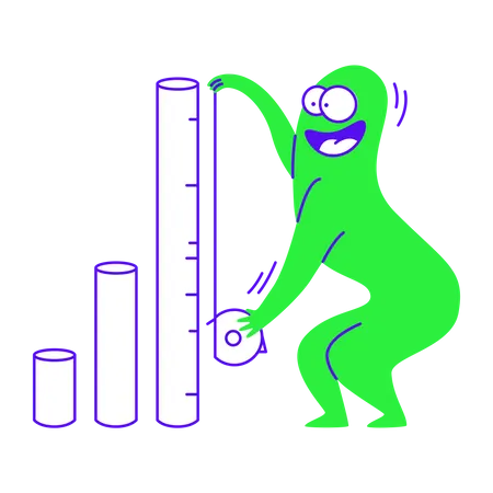 Measuring growth chart  Illustration