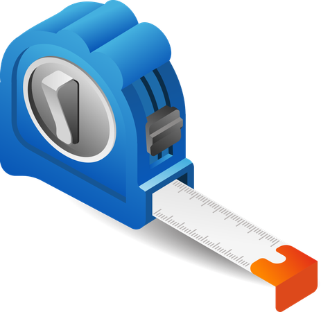 Measuring tool for length  Illustration