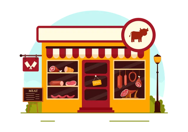 Meat Market  Illustration