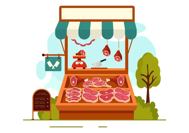 Meat Shop  Illustration