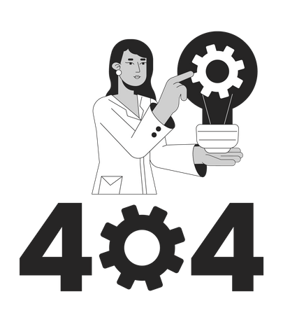 Error de ciencia mecánica 404.  Ilustración