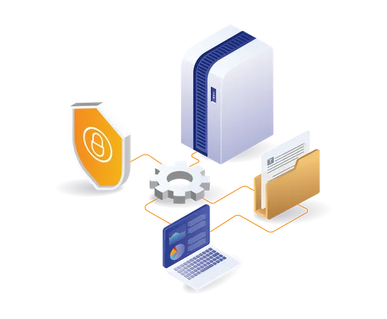 Mécanismes de sécurité des données du serveur Analyst  Illustration