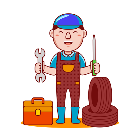 Mechanic  일러스트레이션