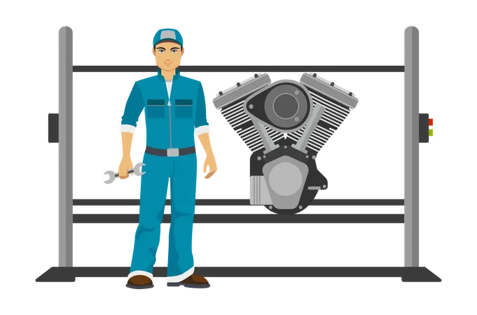 Mechanical engineer  Illustration