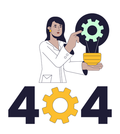 Mechanics science error 404  Illustration