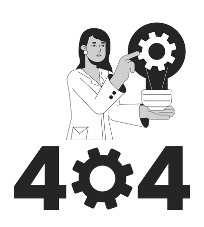 Mechanics science error 404  Illustration