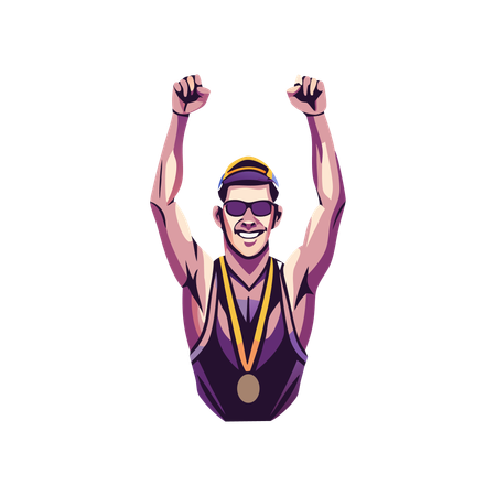 Medallista de oro  Ilustración