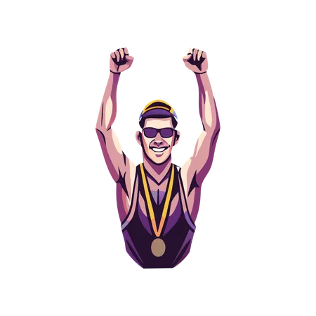 Medallista de oro  Ilustración