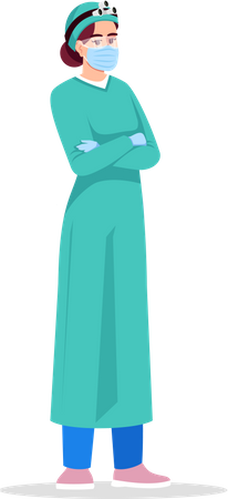 Médecin de chirurgie  Illustration