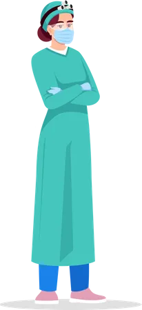 Médecin de chirurgie  Illustration