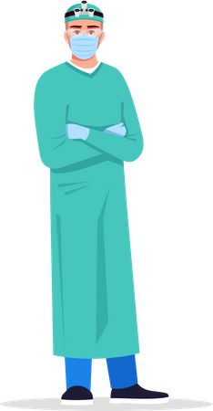 Médecin de chirurgie  Illustration