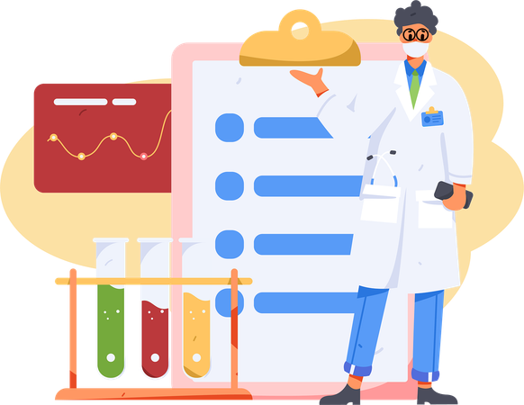 Médecin donnant des médicaments en ligne  Illustration