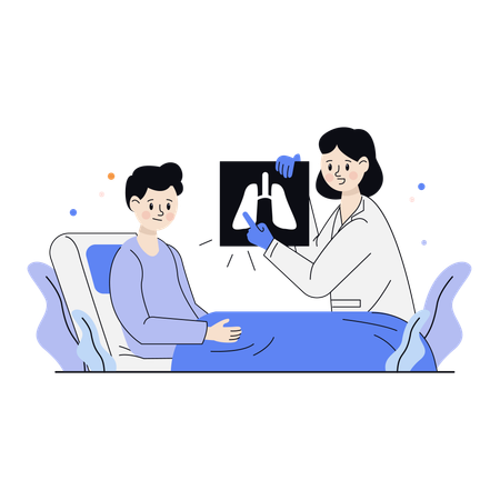 Médecin effectuant une consultation médicale  Illustration