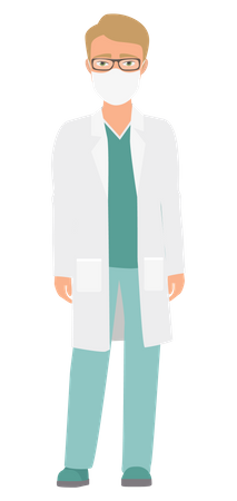 Médecin expérimenté  Illustration