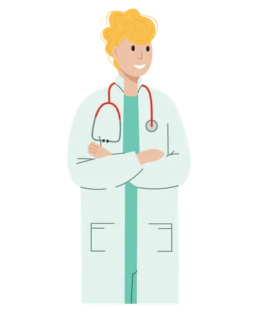 Homme médecin  Illustration