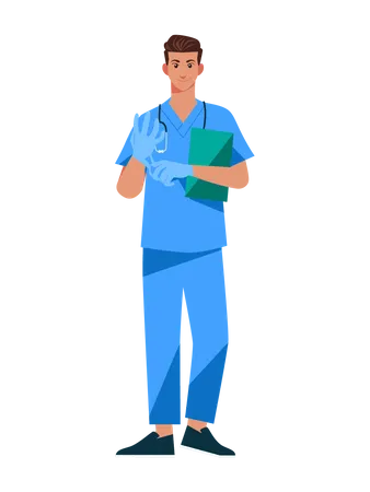 Homme médecin  Illustration