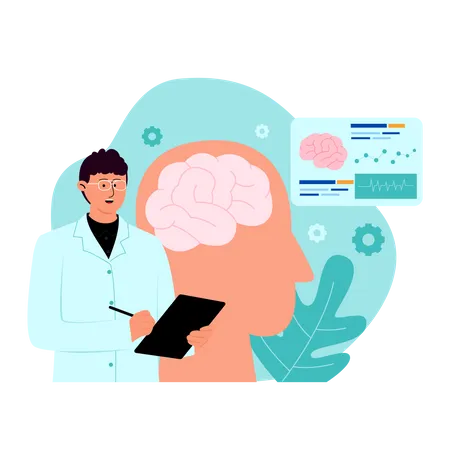 Recherche d'un médecin masculin sur les neurosciences  Illustration