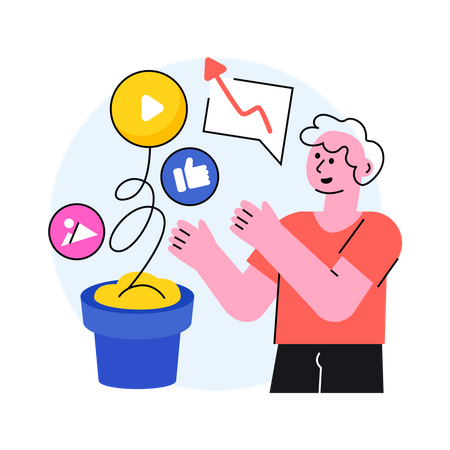 Media Growth Illustration