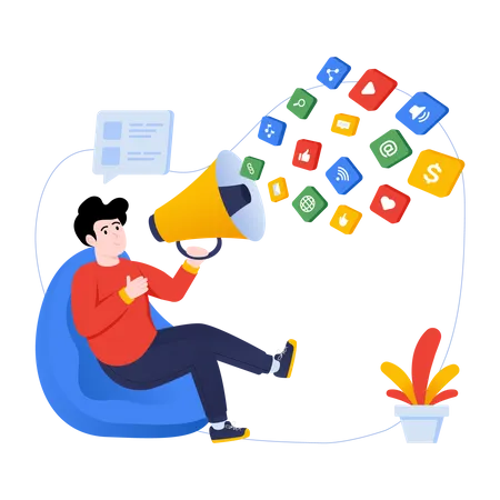 Media Marketing  Illustration