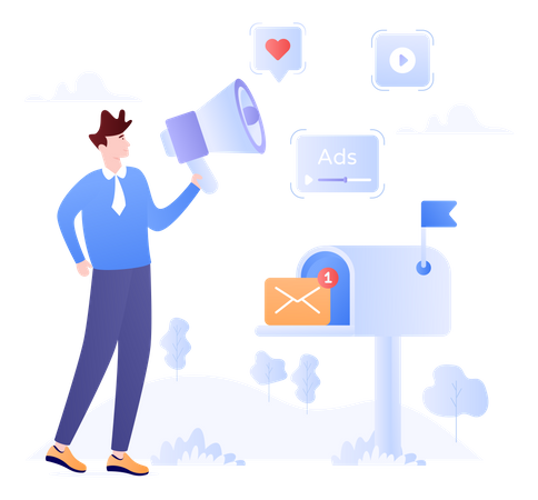 Media Marketing  Illustration