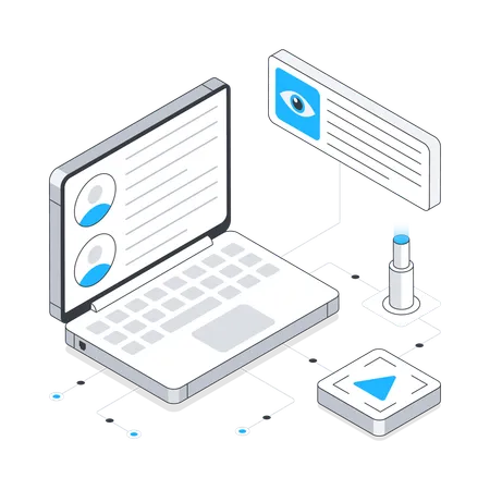 Media Monitoring  Illustration