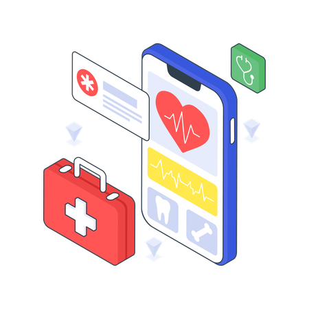 Medical App  Illustration