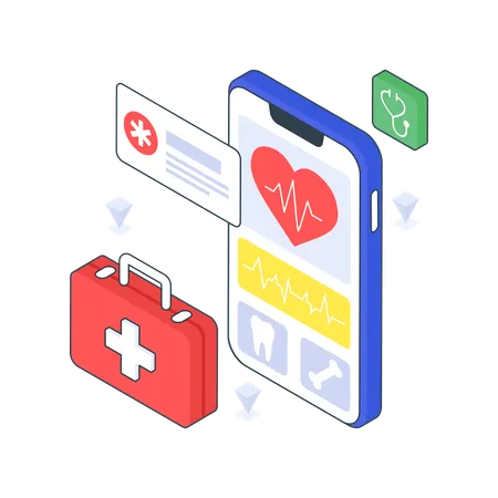 Medical App  Illustration